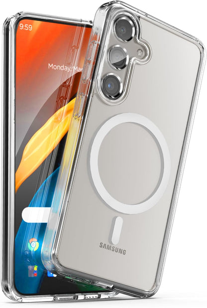 Samsung Galaxy S25 Plus Hoesje - Transparant - Anti-Shock MagSafe Back Cover