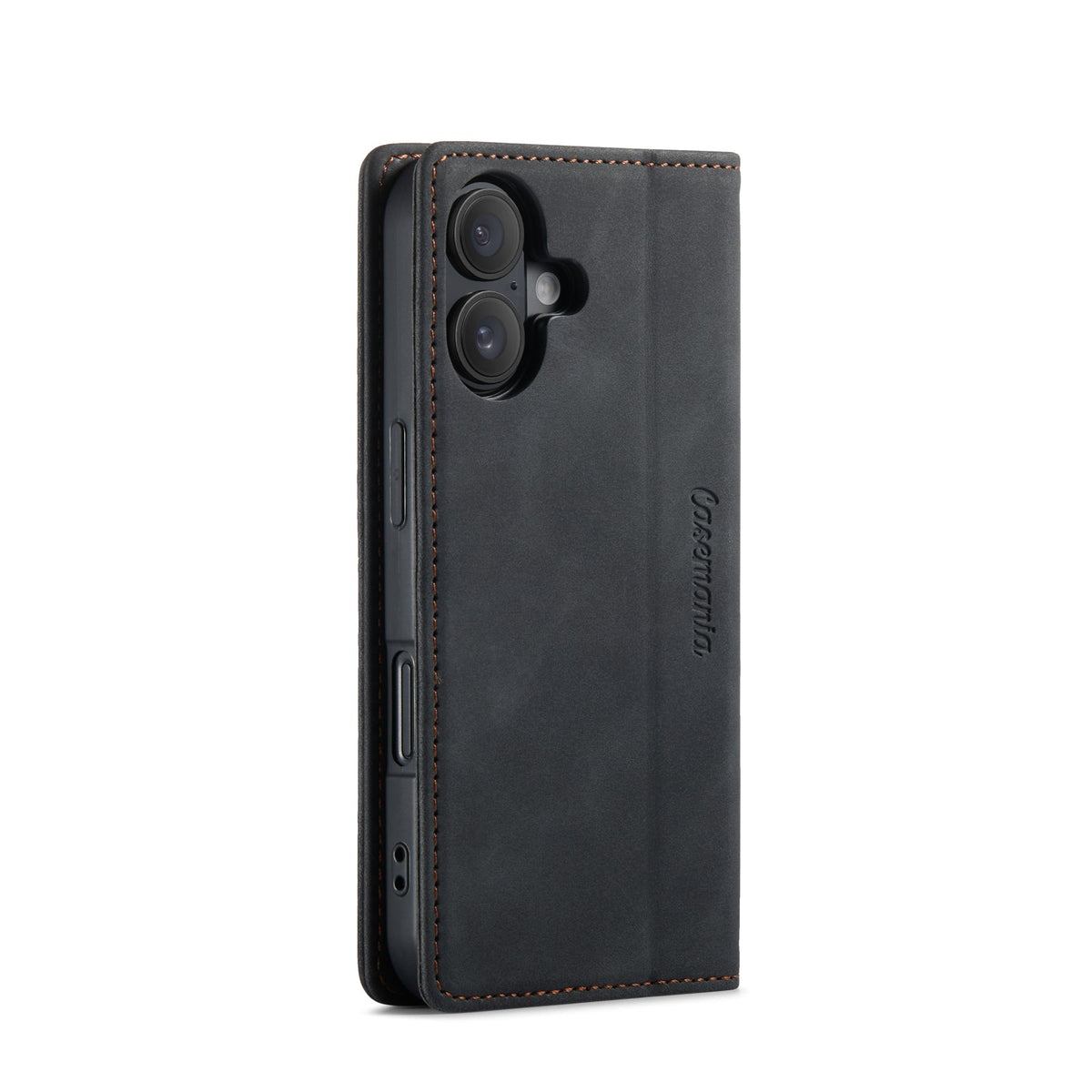 iPhone 16 Hoesje - Charcoal Gray - Dunne Bookcase