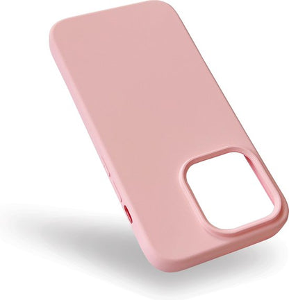 Apple iPhone 14 Pro Hoesje - Roze - Matte Siliconen Back Cover
