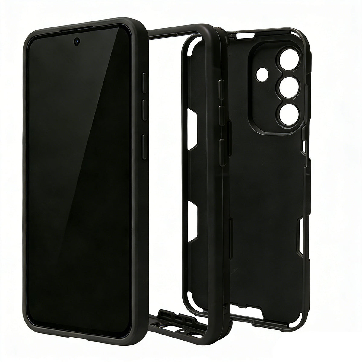 Samsung Galaxy A37 Hoesje - Matte Zwart - Frosted Matte Hardcase MagSafe Back Cover