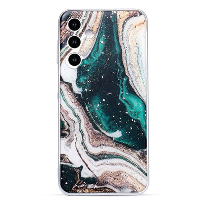 Samsung Galaxy A56 Hoesje - Groen - Marmer Back Cover
