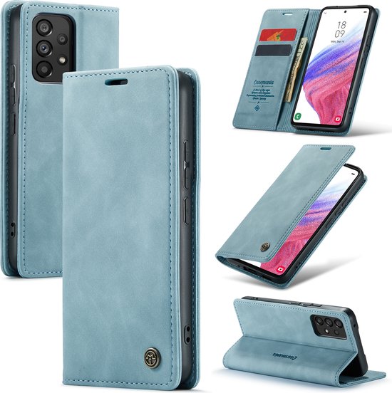 Samsung Galaxy A52 & A52S Hoesje - Aqua Blue - Dunne Bookcase