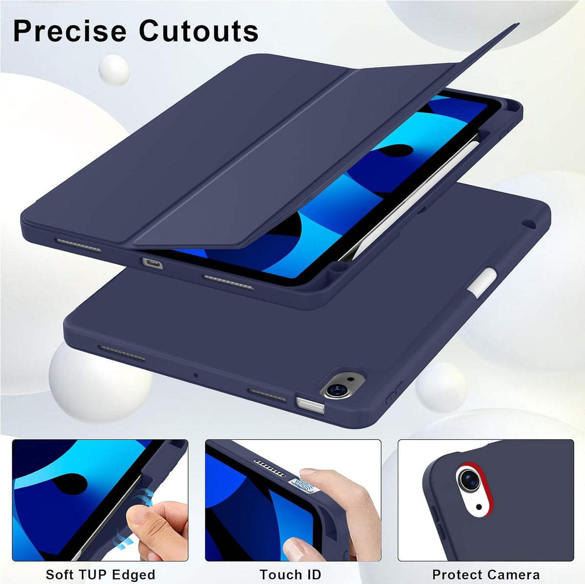 iPad Air 11 inch M3/M2 Tablethoes - Blauw - Smart Cover