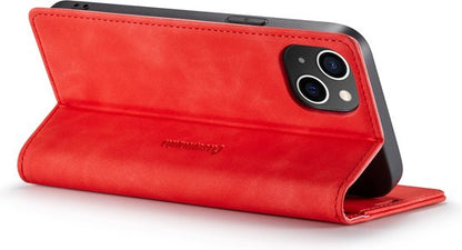 iPhone 14 Case - Crimson Red - Thin Wallet Case