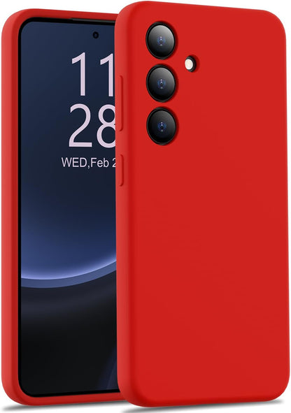 Samsung Galaxy S24 Plus Hoesje - Rood - Liquid Siliconen Back Cover