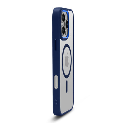 Apple iPhone 16 Pro Max Case - Blue - Bumper MagSafe Back Cover