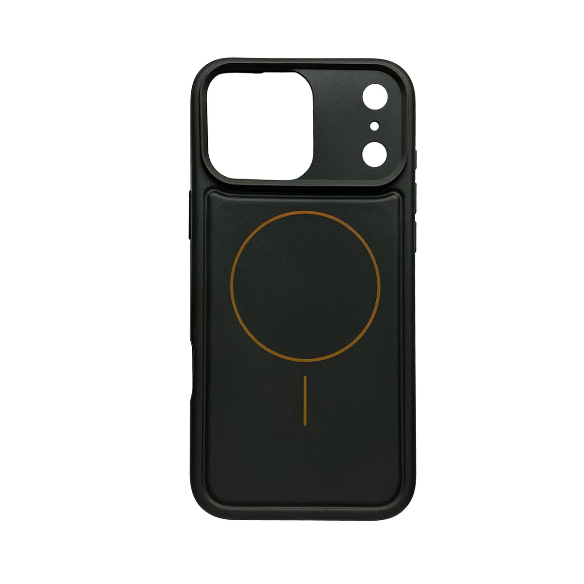 Apple iPhone 17 Pro Max Hoesje - Metallic Zwart - Matte Siliconen MagSafe Back Cover