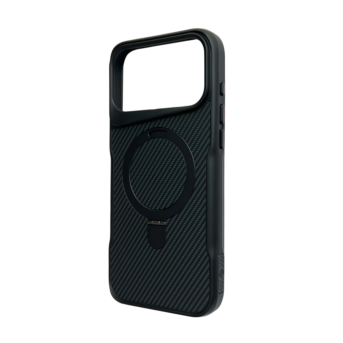 Apple iPhone 17 Pro Hoesje - Zwart - Carbon MagSafe Back Cover