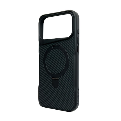 Apple iPhone 17 Pro Hoesje - Zwart - Carbon MagSafe Back Cover