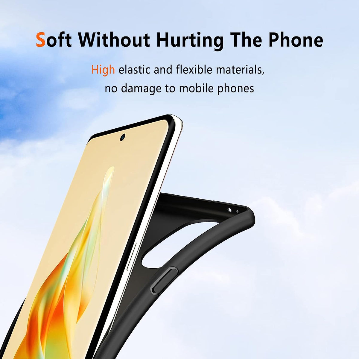 Oppo A98 Hoesje - Zwart - Siliconen Back Cover
