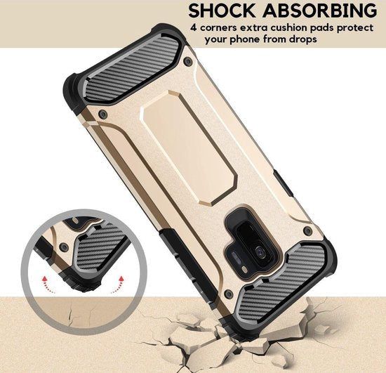 Samsung Galaxy S9 Hoesje - Goud - Armor Back Cover