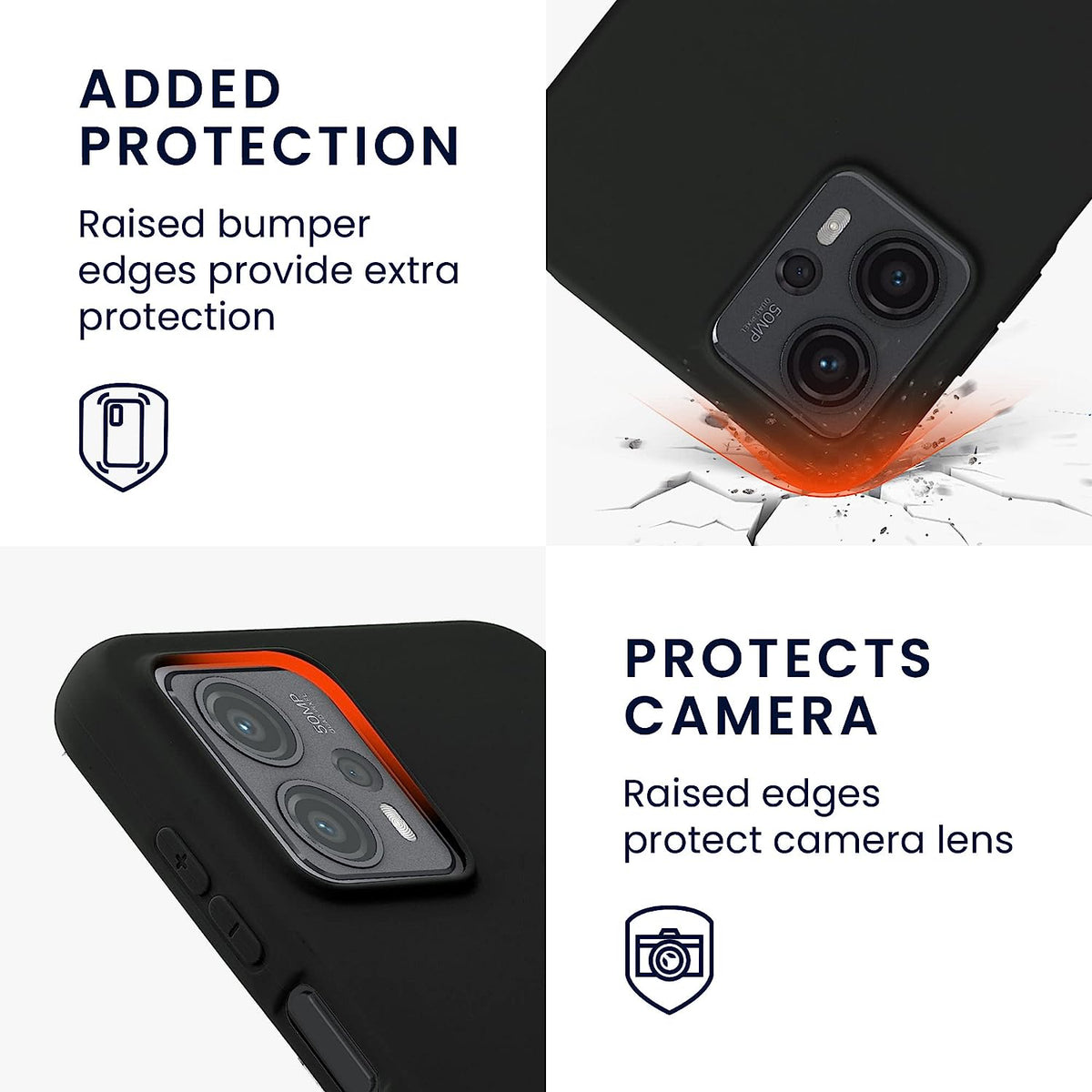 Motorola Moto G13 Hoesje - Zwart - Siliconen Back Cover