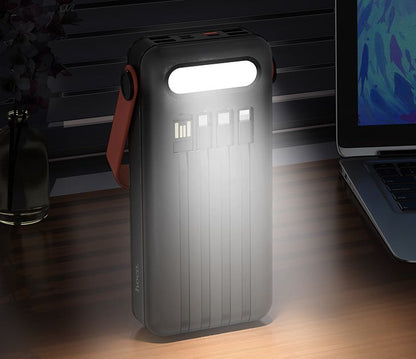 Hoco Powerbank 30.000mAh Zonne-energie - Zwart