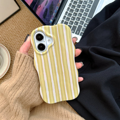 Apple iPhone 17 Case - Yellow - Wave Case Back Cover