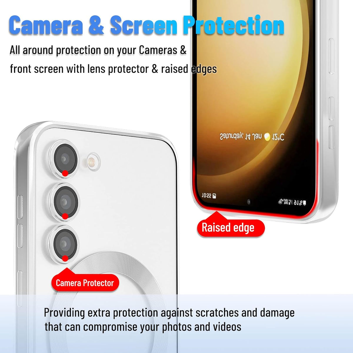 Samsung Galaxy S23 FE Hoesje - Zilver - Siliconen MagSafe Back Cover