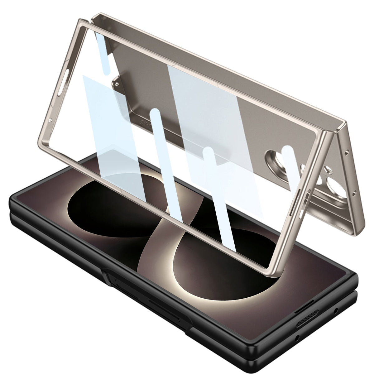 Samsung Galaxy Z Fold8 Ultra Hoesje - Zilver - Ultradun Back Cover met Ingebouwde Screenprotector