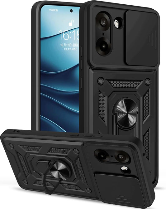 OnePlus Nord CE5 Hoesje - Zwart - Armor Kickstand Back Cover