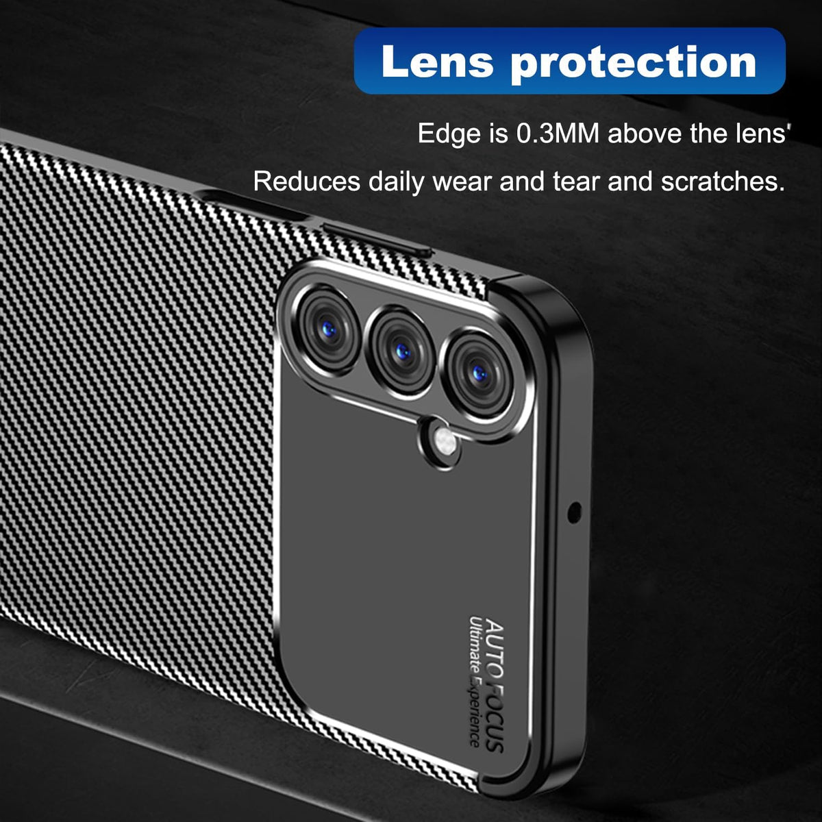 Samsung Galaxy A25 Hoesje - Zwart - Carbon Back Cover