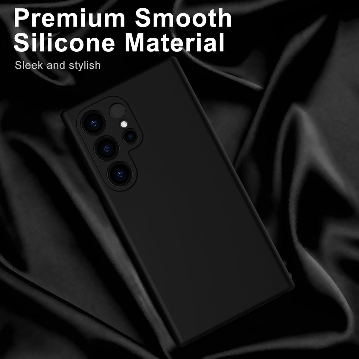 Samsung Galaxy S24 Ultra Hoesje - Zwart - Liquid Siliconen Back Cover