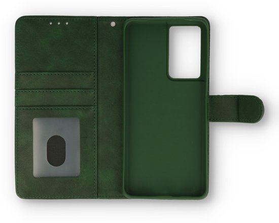 Samsung Galaxy S22 Ultra Hoesje - Groen - Luxe Bookcase
