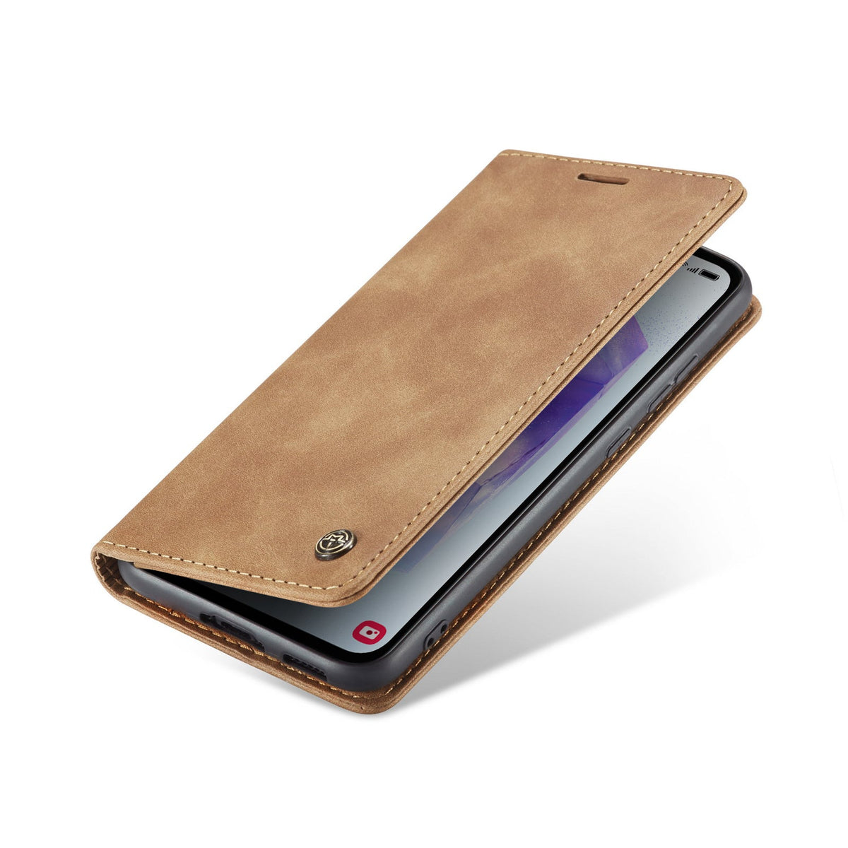 Samsung Galaxy S25 Hoesje - Sienna Brown - Dunne Bookcase