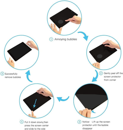 Apple iPad 6 9.7 (2018) / 5 9.7 (2017) / Air 2 9.7 (2014) / Air 1 9.7 (2013) Screenprotector - Full Cover - 2 Stuks