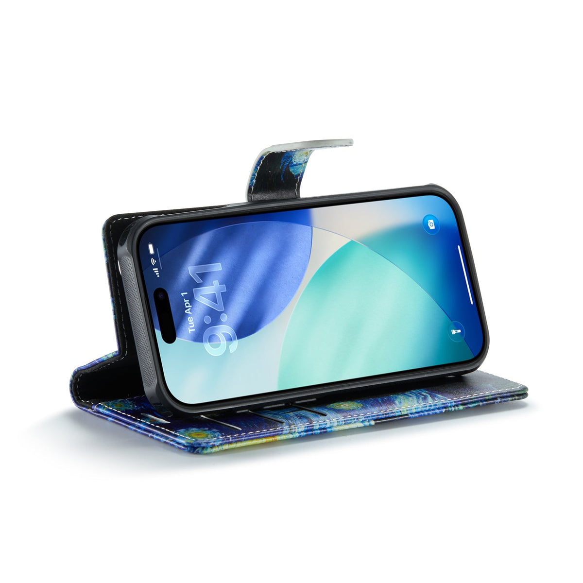 Apple iPhone 17 Case - The Starry Night - 2-in-1 MagSafe Wallet Case
