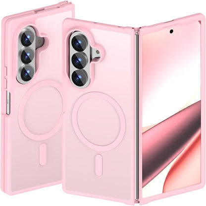 Samsung Galaxy Z Fold8 Ultra Hoesje - Licht Roze - Matte Armor MagSafe Back Cover