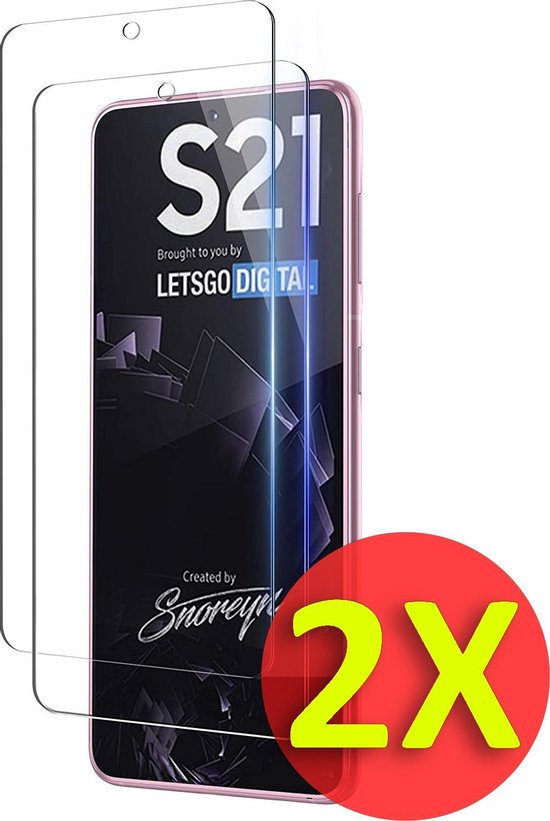 Samsung Galaxy S21 Screenprotector - Tempered Glass - 2 Stuks