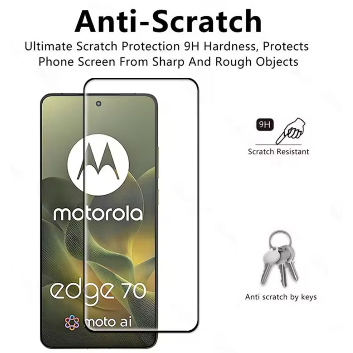 Motorola Edge 70 Screenprotector - Full Cover - 2 Stuks