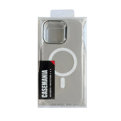 Apple iPhone 14 Pro Max Hoesje - Zilver - Fusion Armor MagSafe Back Cover