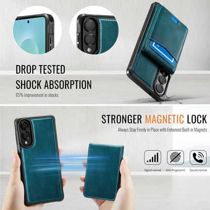Samsung Galaxy S25 Edge Hoesje - Emerald Green - Back Cover met Pasjeshouder