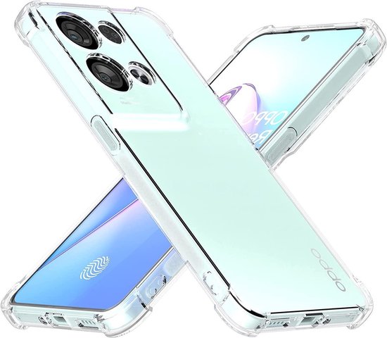 Oppo Reno 8 Pro Hoesje - Transparant - Anti-Shock Back Cover
