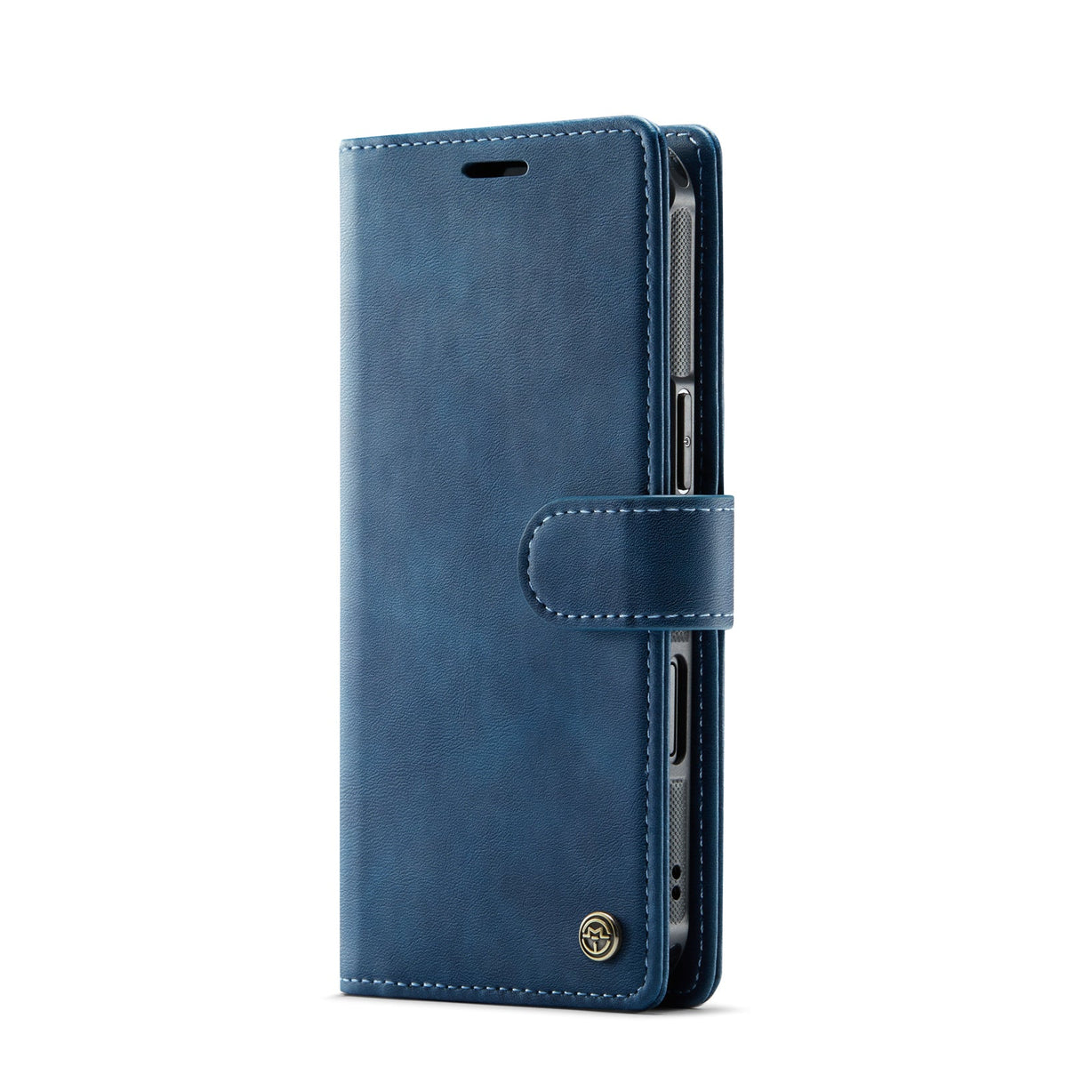 Apple iPhone Air Hülle - Navy Blue - Luxus-2-in-1-MagSafe-Klapphülle mit Kartenfach