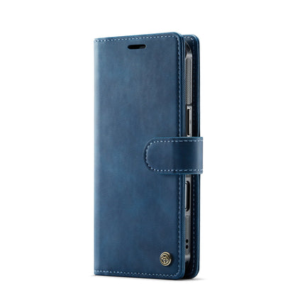 Apple iPhone Air Hülle - Navy Blue - Luxus-2-in-1-MagSafe-Klapphülle mit Kartenfach
