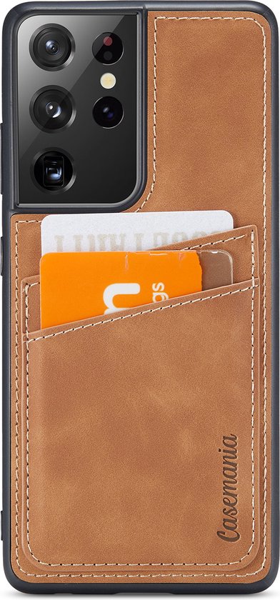 Samsung Galaxy S21 Ultra Case - Sienna Brown - Back Cover with Card Holder