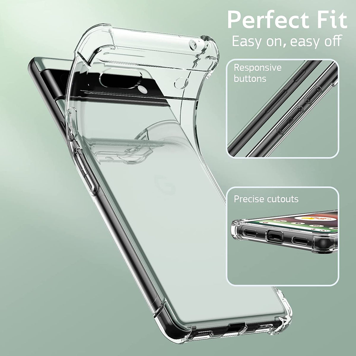 Google Pixel 6a Hoesje - Transparant - Anti-Shock Back Cover