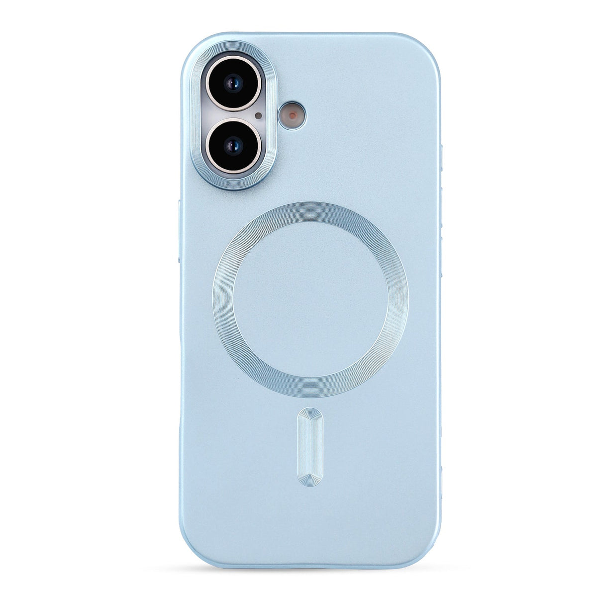iPhone 17 Hoesje - Licht Blauw - Matte Siliconen MagSafe Back Cover