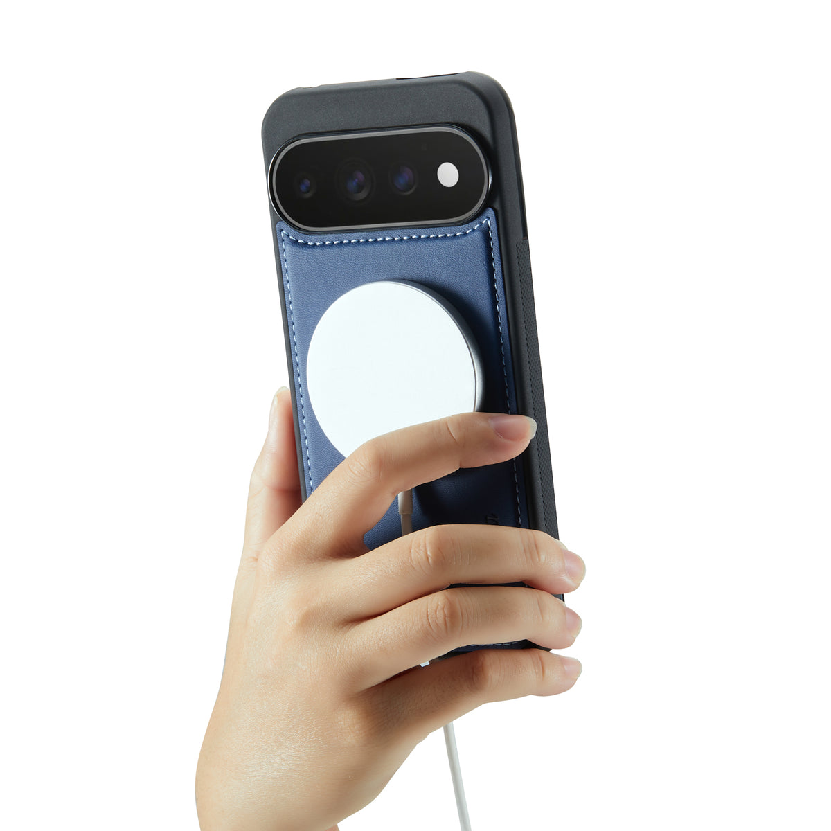 Google Pixel 11 Pro Hoesje - Navy Blue - 2 in 1 MagSafe Bookcase