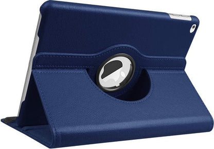 Apple iPad 7 10.2 (2019) Tablet Case - Dark Blue - Rotating Folio Case
