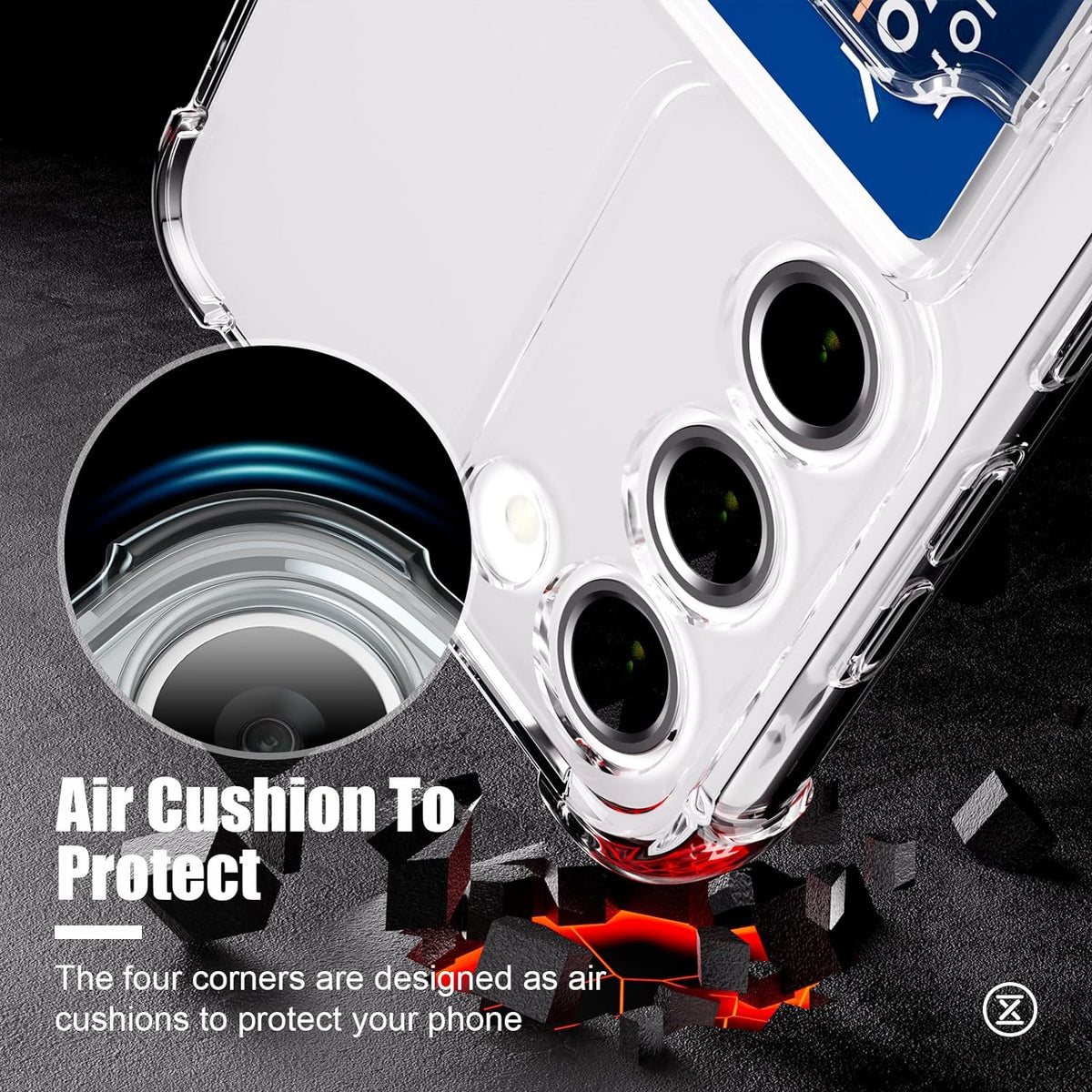 Samsung Galaxy A36 Hoesje - Transparant met Kaarthouder - Anti-Shock Back Cover met Pasjeshouder