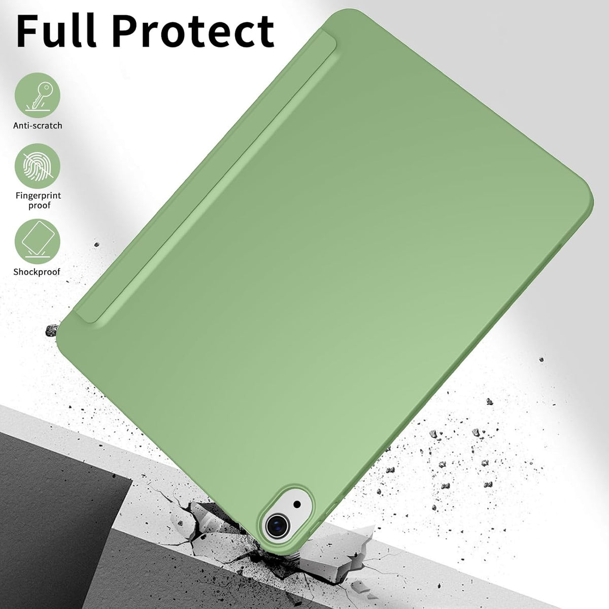 iPad Air 10.9 inch Tablethoes - Licht Groen - Smart Cover