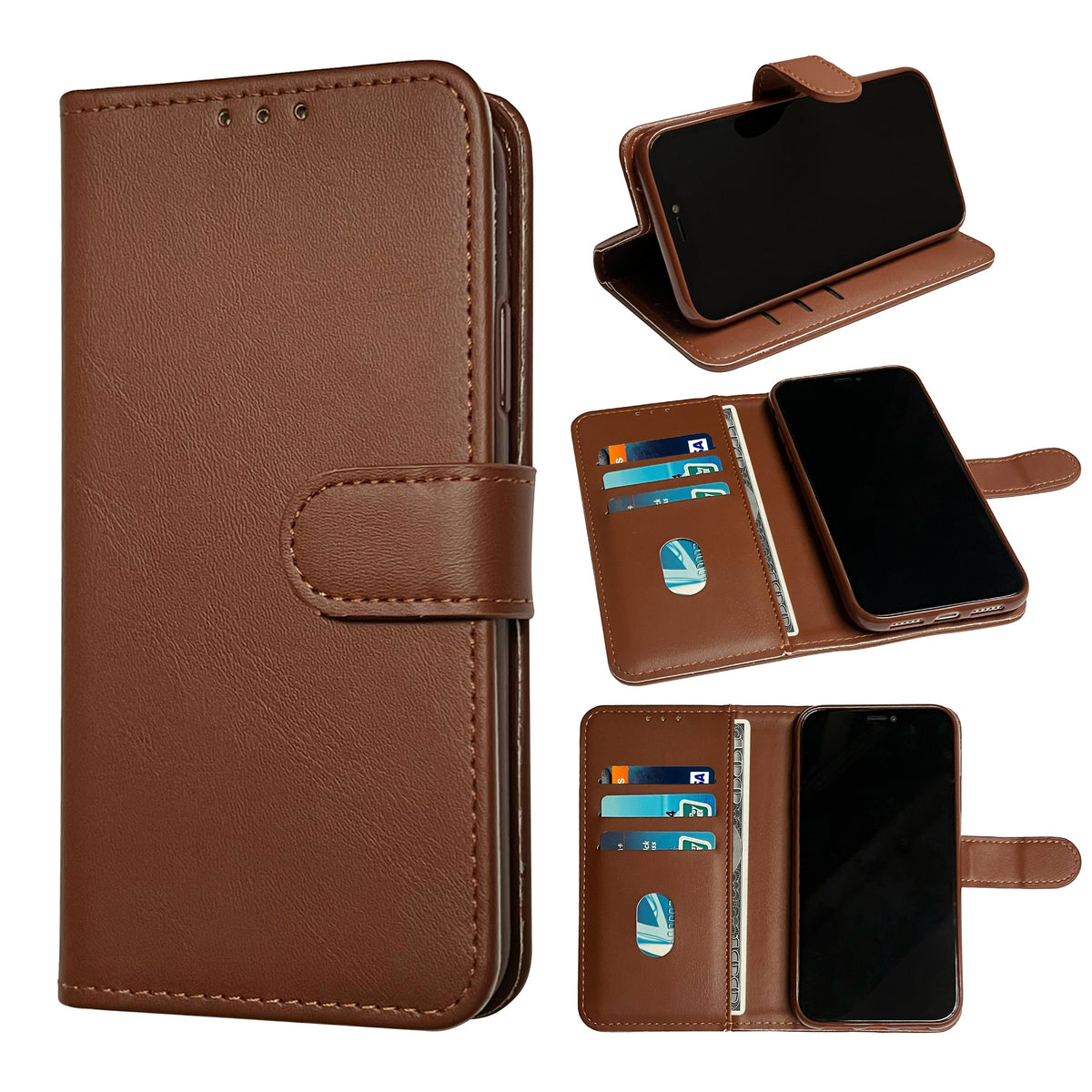 Samsung Galaxy S24 Hoesje - Bruin - Bookcase