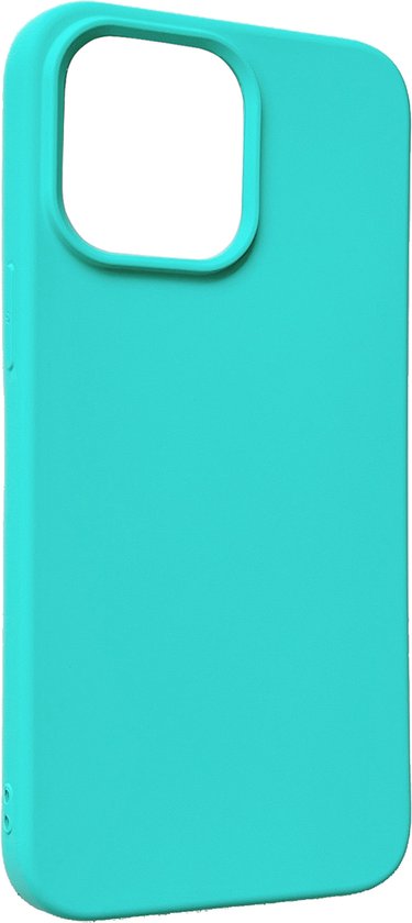 Apple iPhone 14 Pro Max Hoesje - Turquoise - Matte Siliconen Back Cover