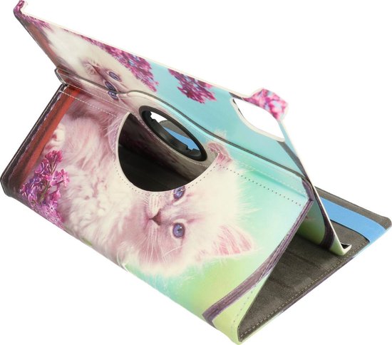 Apple iPad Air 4 10.9 (2020) Tablethoes - Katten - Draaibare Bookcase