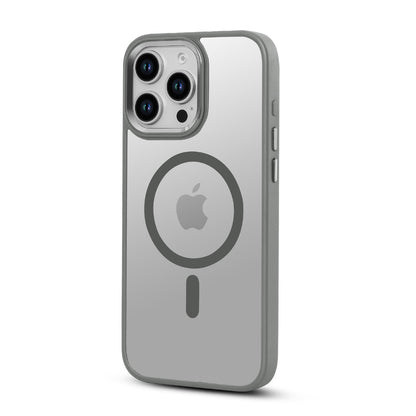 Apple iPhone 16 Pro Max Hoesje - Grijs - Bumper MagSafe Back Cover