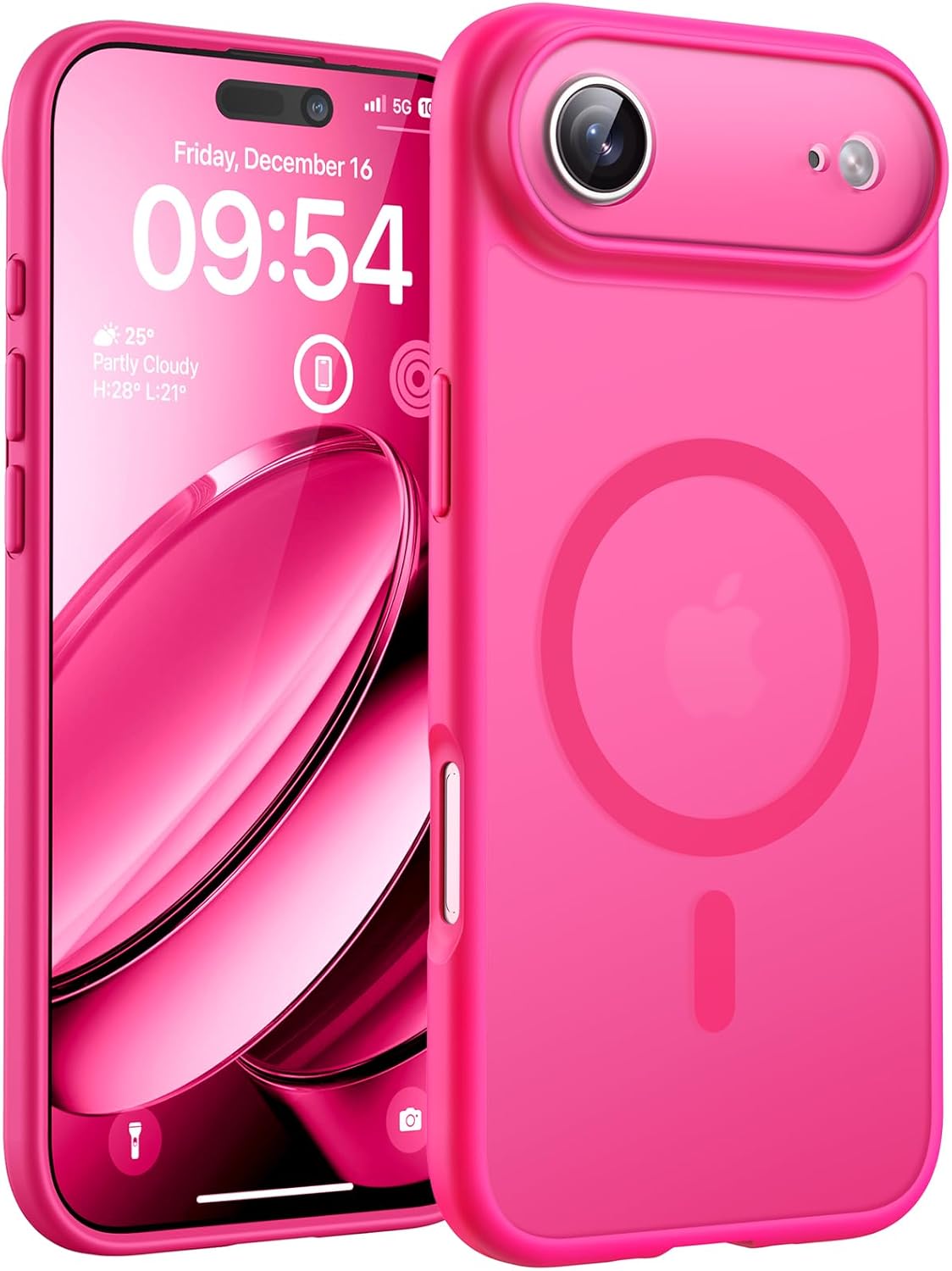iPhone Air Hoesje - Roze - Matte Armor MagSafe Back Cover