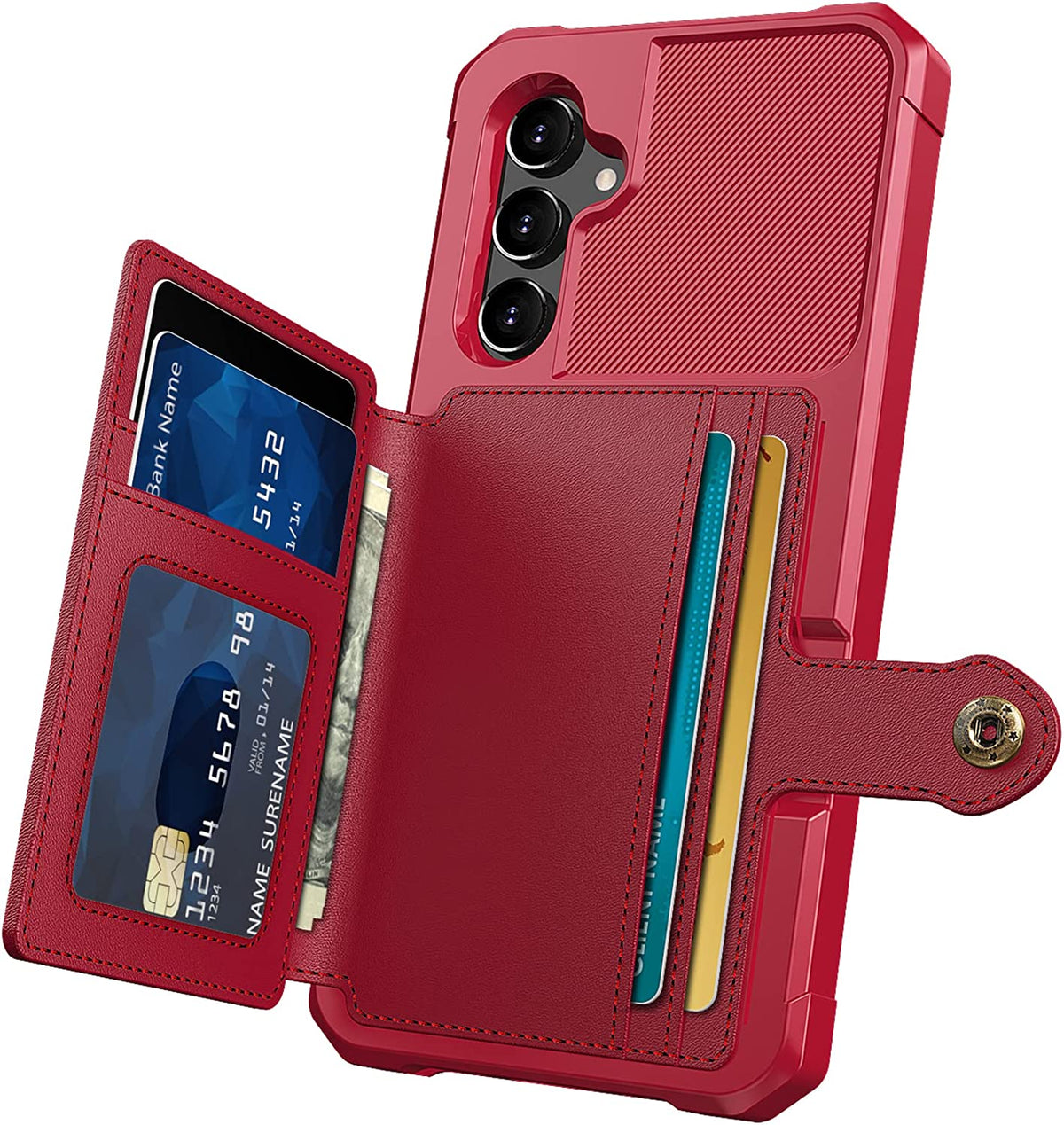 Samsung Galaxy A14 Hoesje - Rood - RFID Back Cover