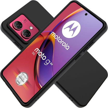 Motorola Moto G84 Hoesje - Zwart - Siliconen Back Cover