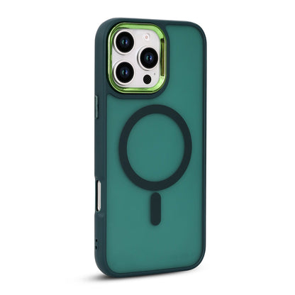 Apple iPhone 16 Pro Max Hoesje - Groen - Matte Armor MagSafe Back Cover